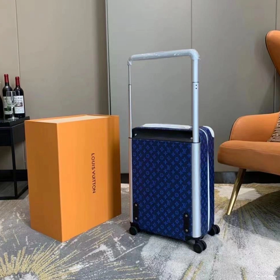 55 SUITCASE CUSTOM 37L MONOGRAM BLUE HORIZON 0729